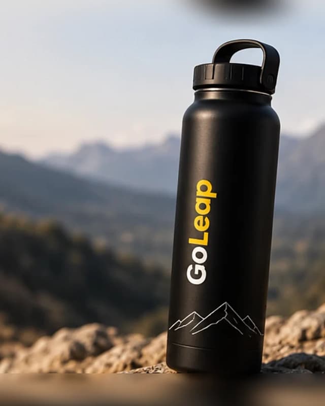GoLeap steel bottle