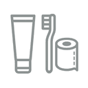 Basic Toiletries - Include items like toothbrush, toothpaste, and moisturisers for personal care